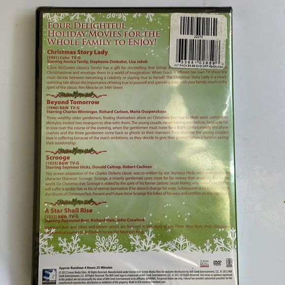 New in packaging DVD a of  4 Christmas movies including The Christmas Story Lady - Picture 2 of 6